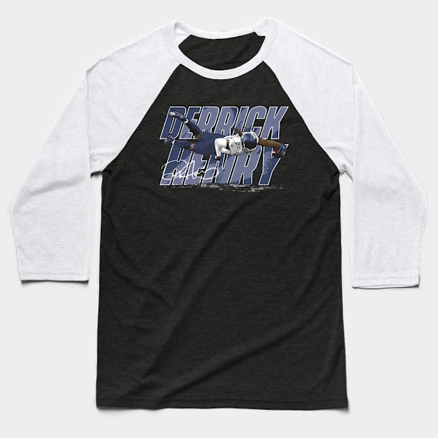 Derrick Henry Tennessee Touchdown Baseball T-Shirt by caravalo